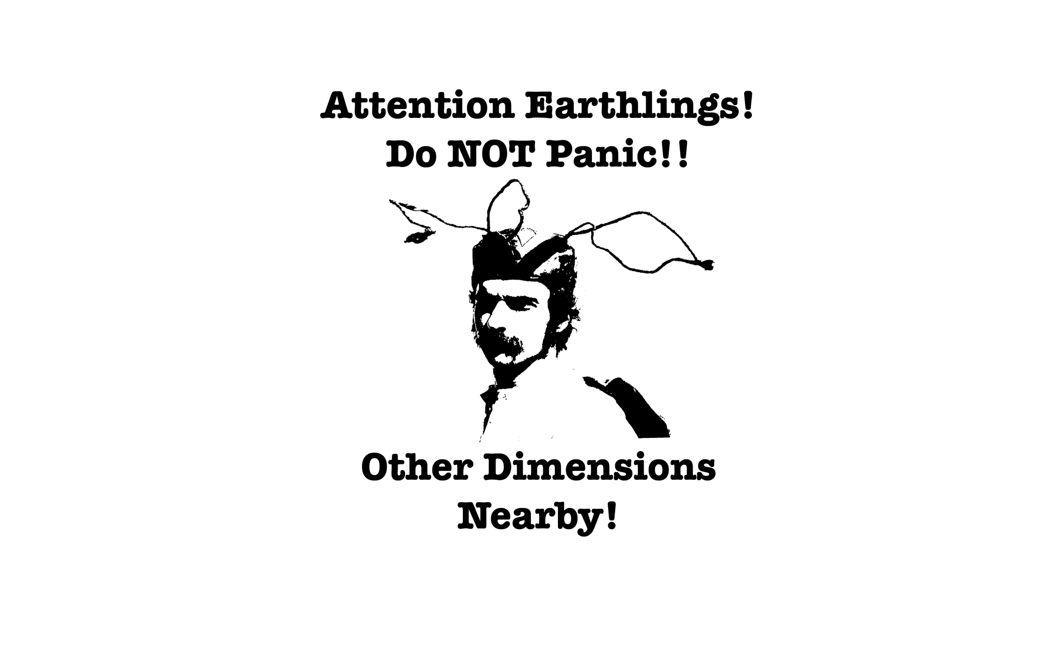 A poster from Howard's recent wonderbox art piece titled ‘Other Dimensions.' Image credited to Fabrice Florin.