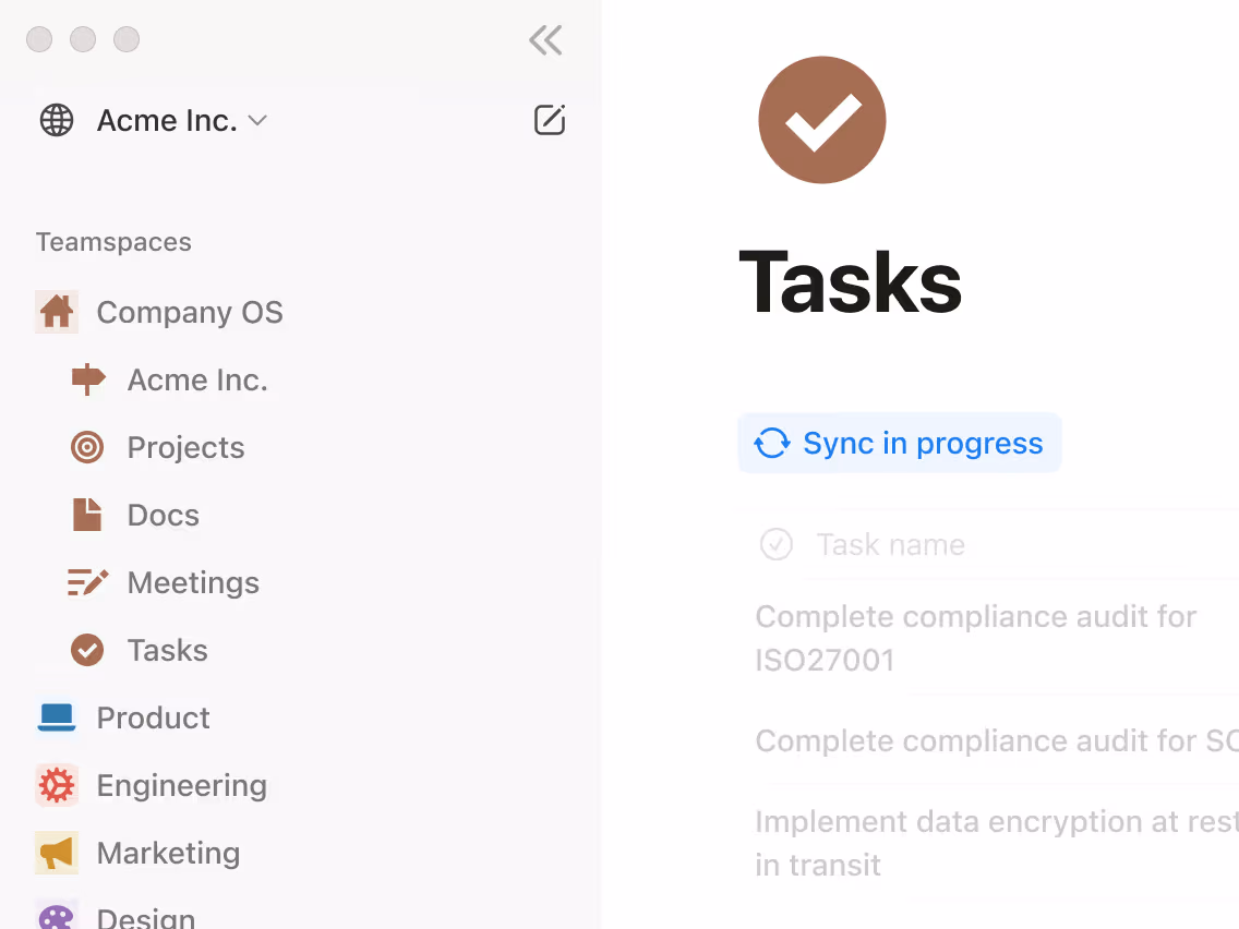 Customizable workspace