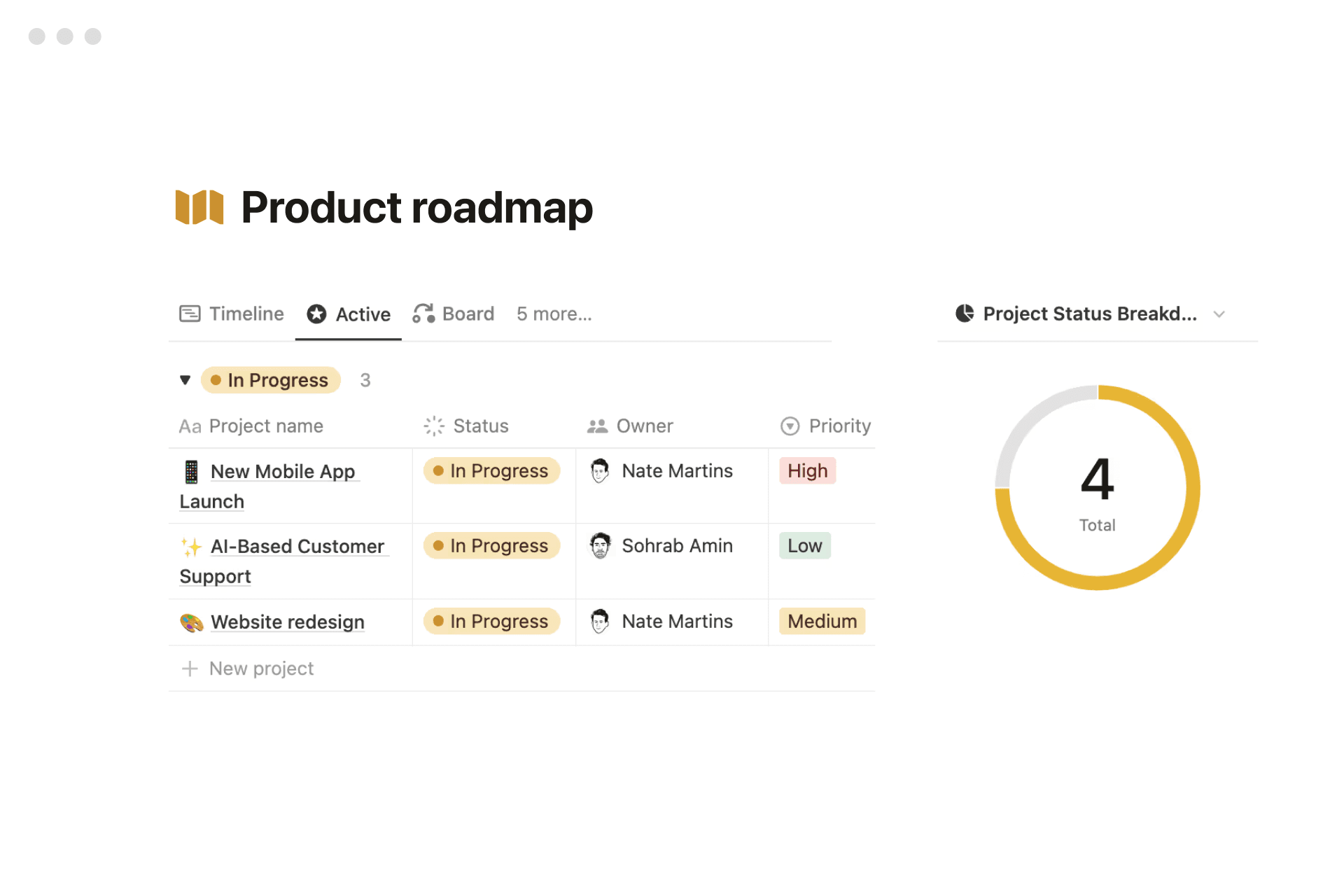 Product roadmap development hub