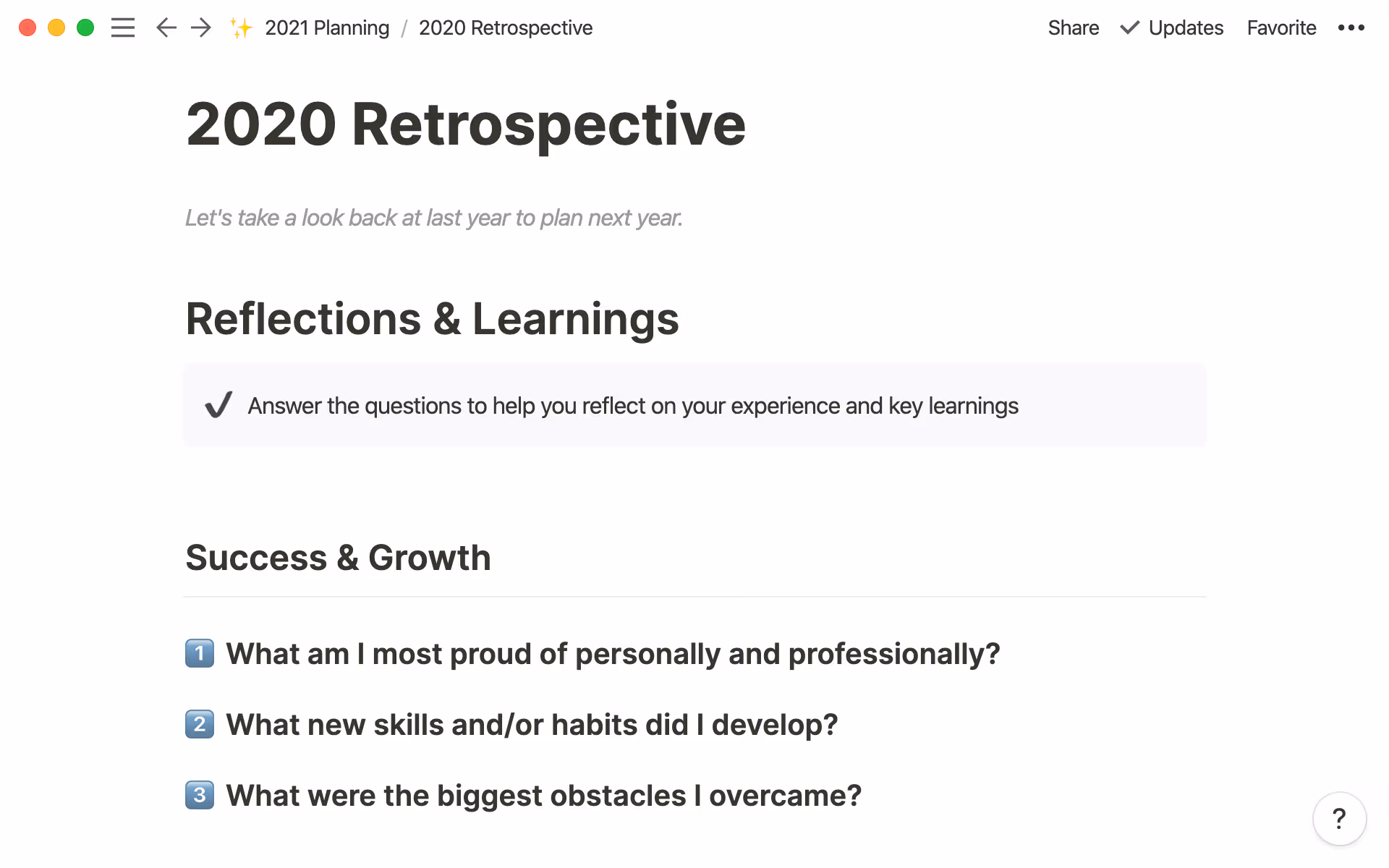 A retrospective on the previous year puts things into perspective and helps you plan for next year.