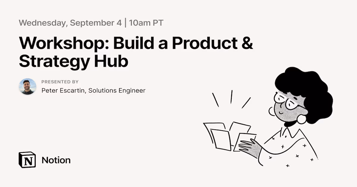 Workshop: Build a Product & Strategy Hub
