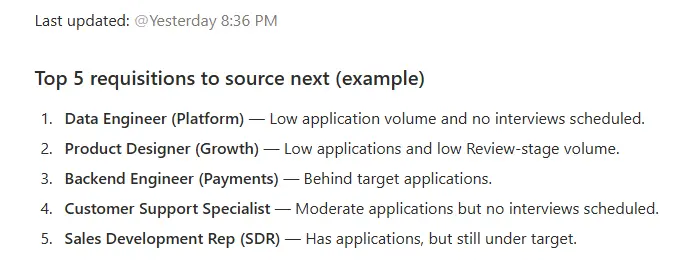Candidate Sourcing Priority Tracker